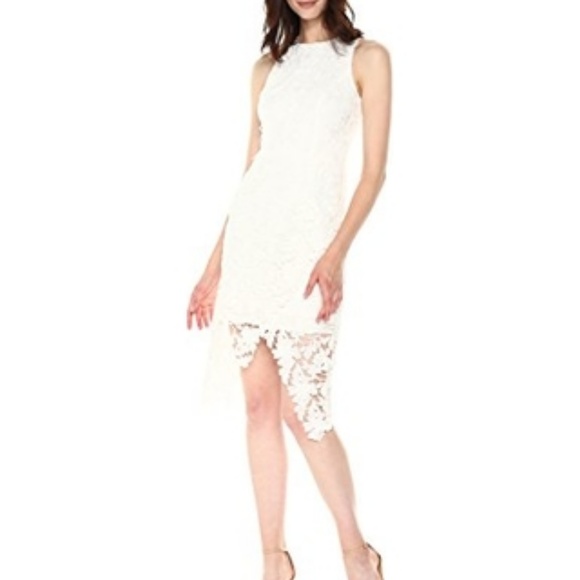Betsy & Adam Formal White Lace Dress, Size 4 - Picture 1 of 3